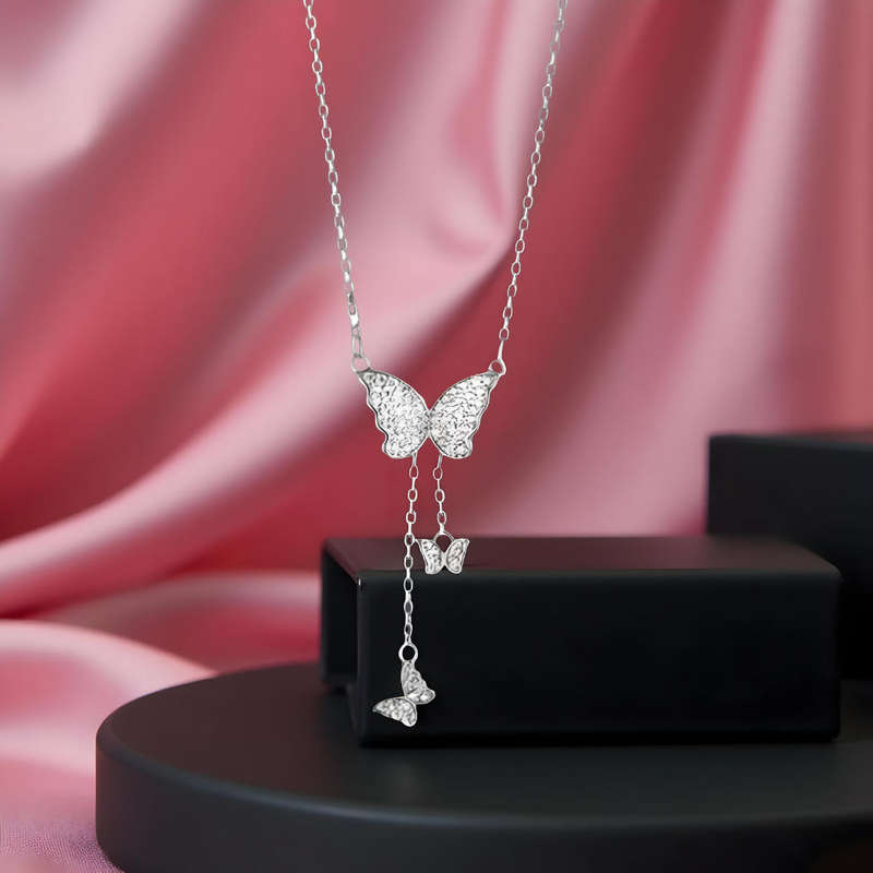 Butterfly Sterling Silver Necklace
