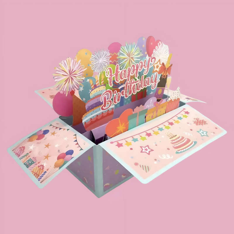 Pop Up Happy Birthday Money Gift Box