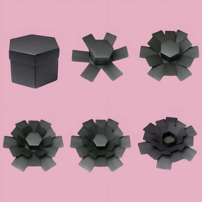 Hexagon Photo Explosion Gift Box