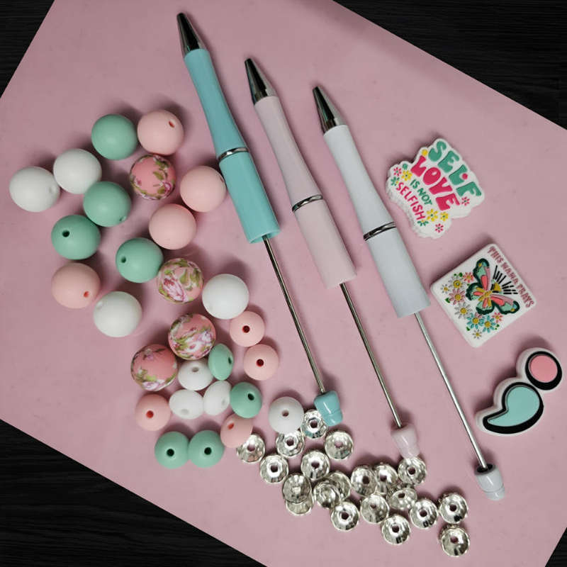 DIY Silicone Beaded Pen Gift Set