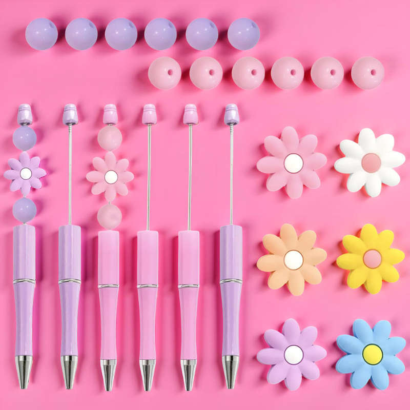 DIY Silicone Beaded Pen Gift Set