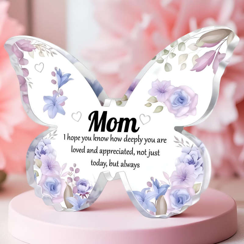 Mom Butterfly Acrylic Plaque