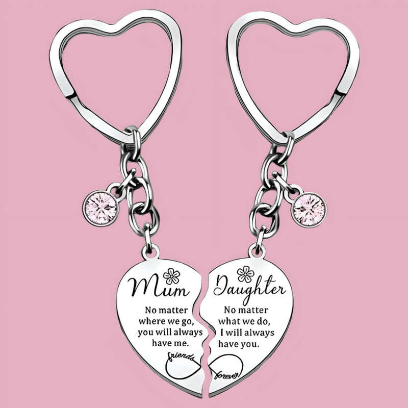 Mom & Daughter Key Chain Set