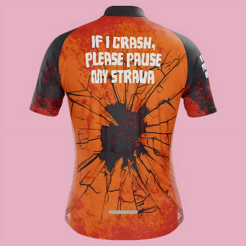 Crash Strava Men's Cycling Shirt
