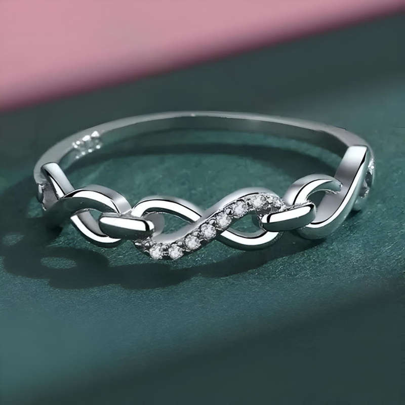 Infinity Sterling Silver Ring Size 7