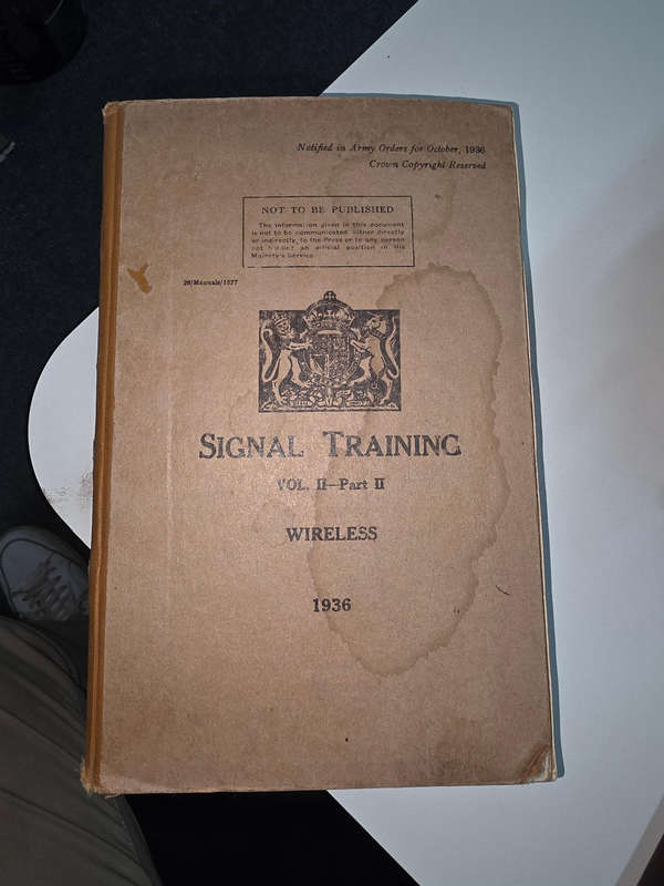 1936 Signal Training Manual