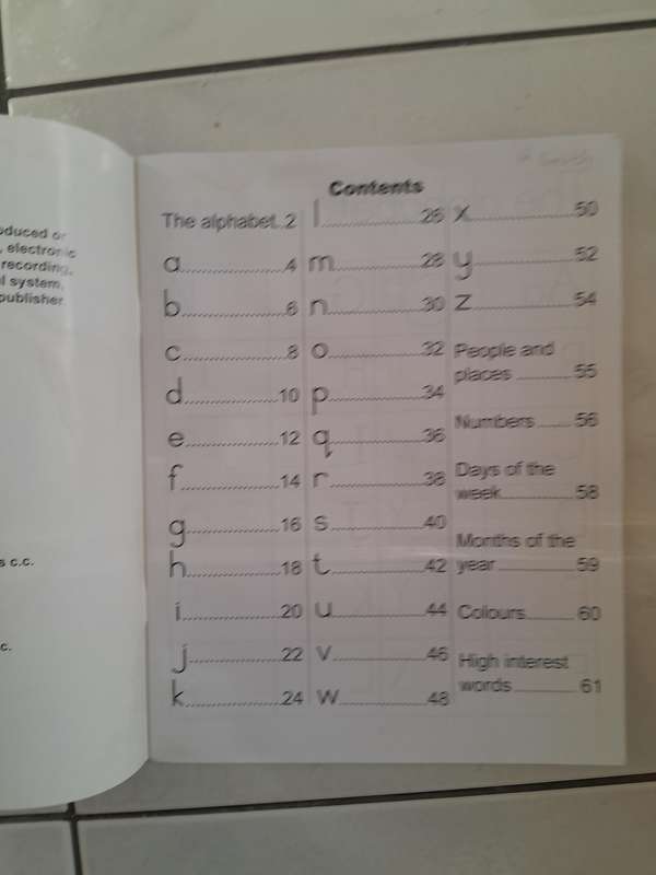 My alphabet and word book