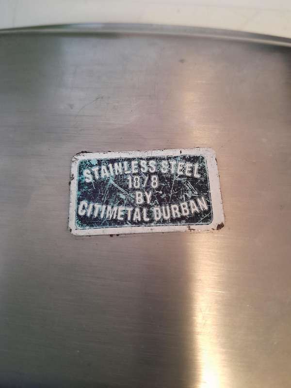 Citimetal Durban Stainless Steel Tray - 16x12cm - Vintage Kitchenware