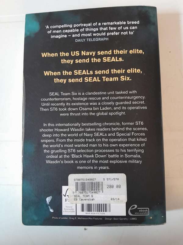 Seal Team Six by Howard E Wasdin & Stephen Templin - Paperback