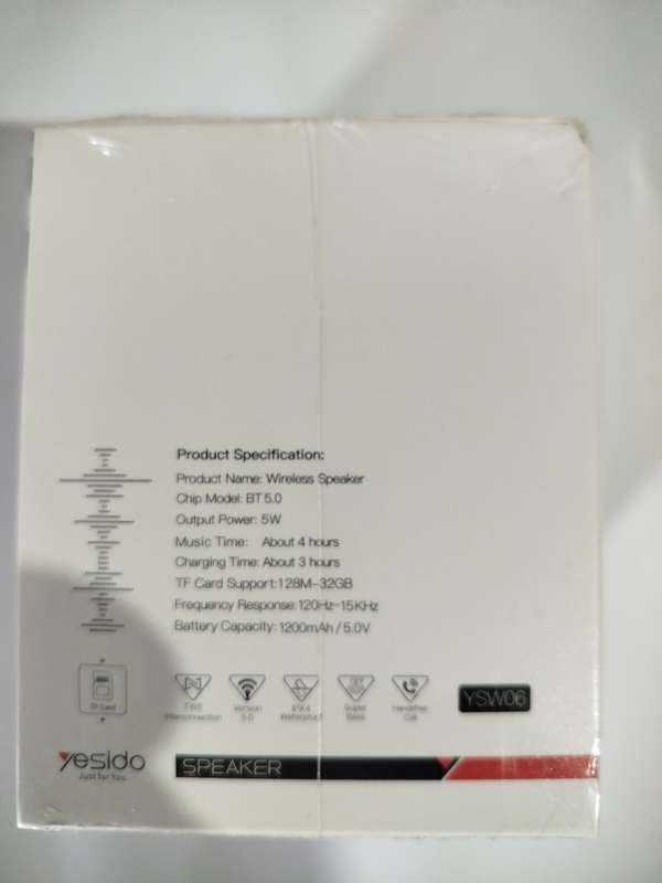 Wireless Speaker Yesido YSW06