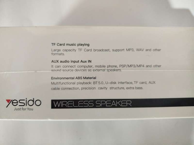 Wireless Speaker Yesido YSW07