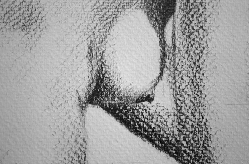 Body Art No. 1  Original Pencil Drawing by Celeste von Solms (25x25cm)