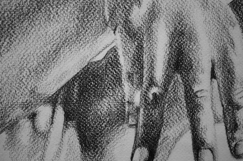 Body Art No. 2  Original Pencil Drawing by Celeste von Solms (25x25cm)