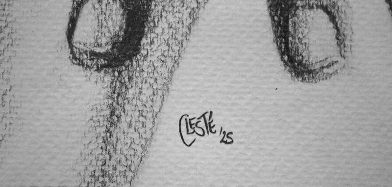 Body Art No. 2  Original Pencil Drawing by Celeste von Solms (25x25cm)
