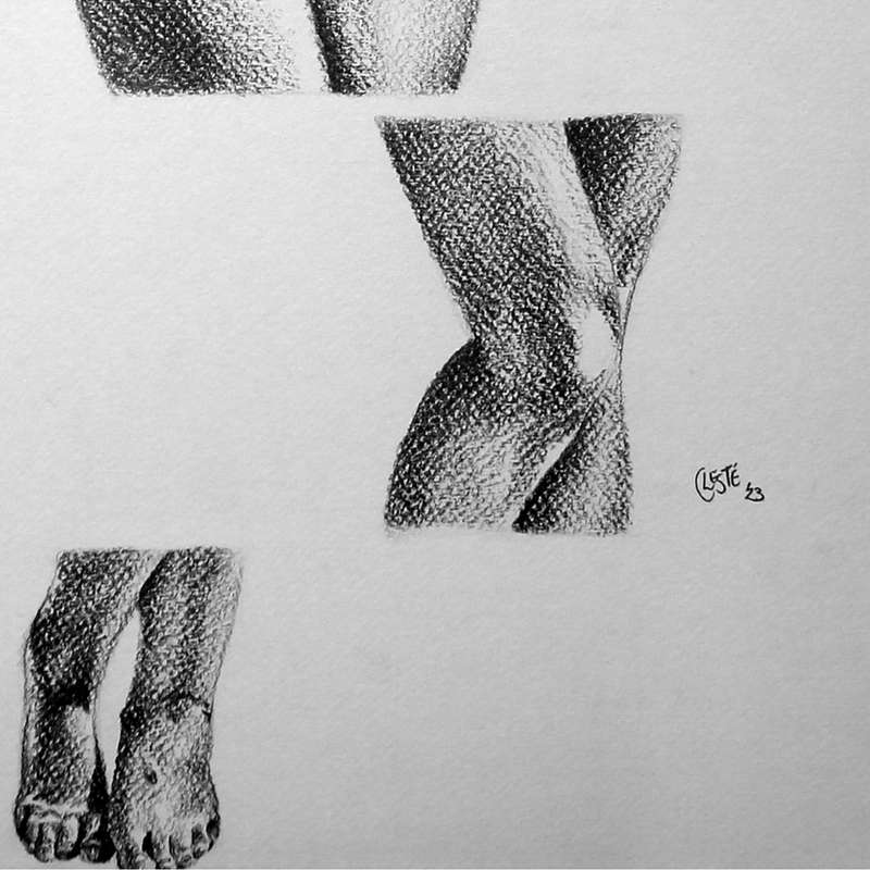 every-BODY No 2 | Original Figure Drawing | Modern Figure Art by Celeste von Solms