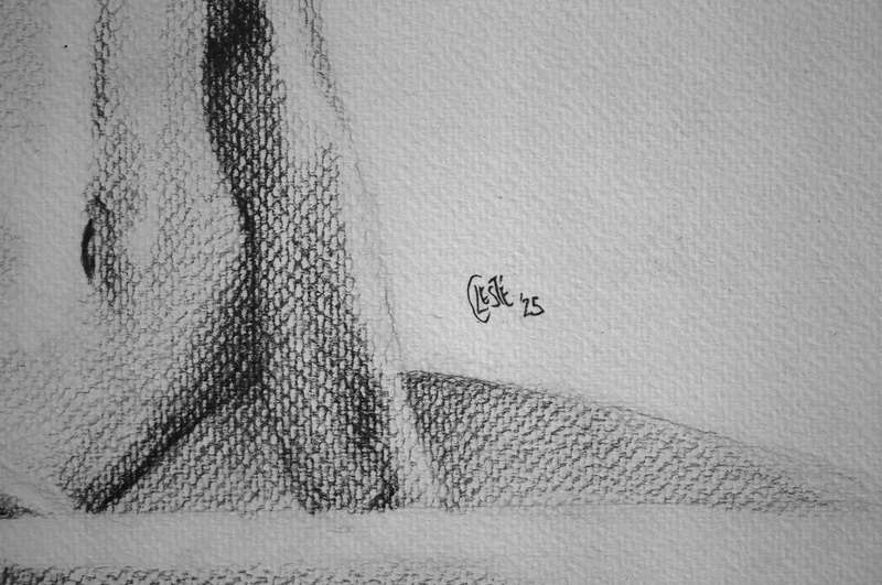 every-BODY No 6  A2 Pencil Drawing | Celebrate Body Positivity | Figure Art by Celeste von Solms