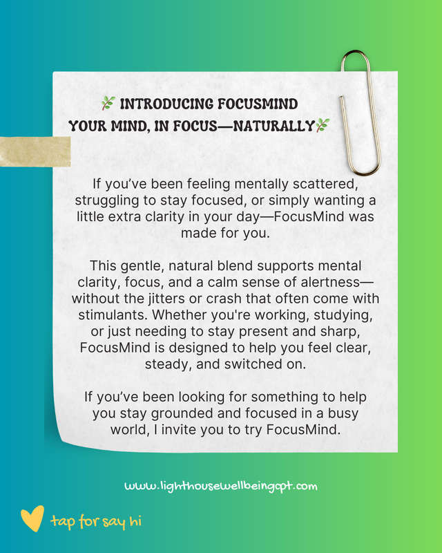 FocusMind - ADHD supplement for enhanced cognitive function, focus and memory