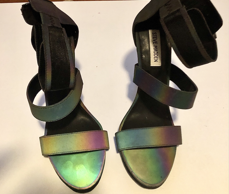 Steve Maden neon luminous high heels