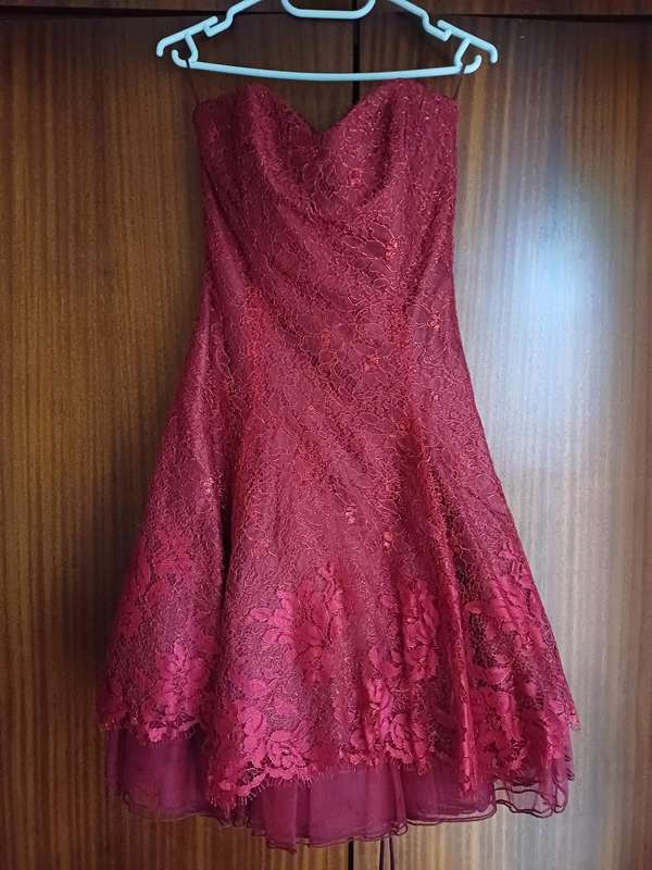 Carmine red Matric farewell event evening cocktail dress size Medium