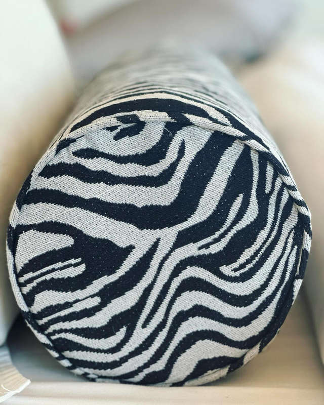 Zebra bolster cushion