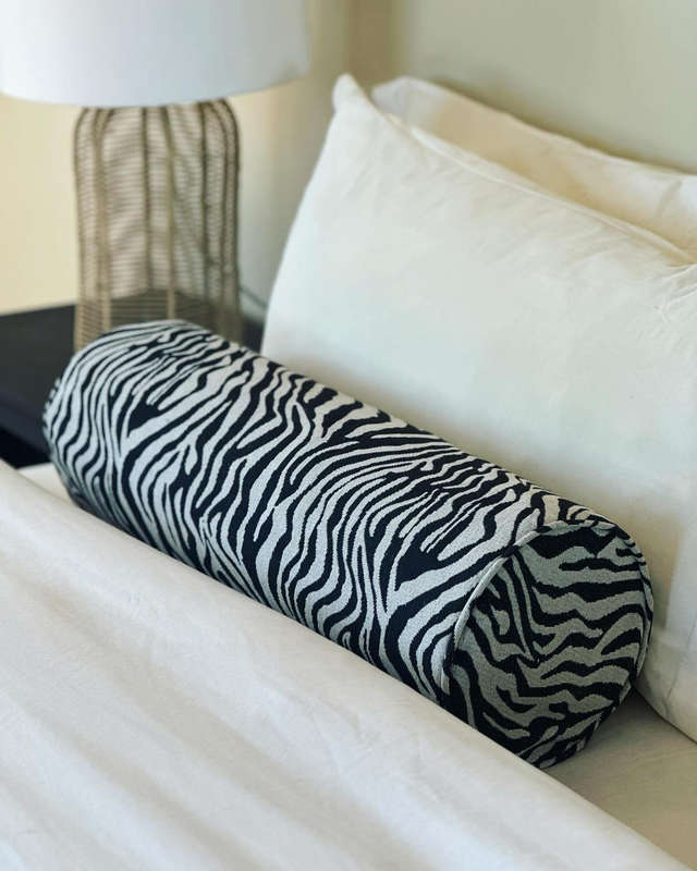 Zebra bolster cushion