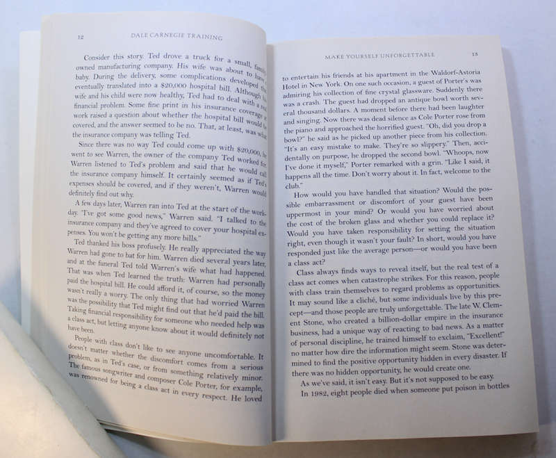 Make Yourself Unforgettable by Dale Carnegie Training Softcover Book