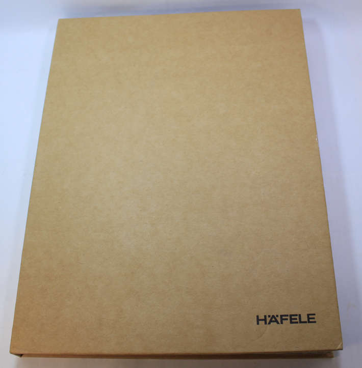 Hafele Cheese Charcuterie Board with Cutting Knife and Fork in Display Case