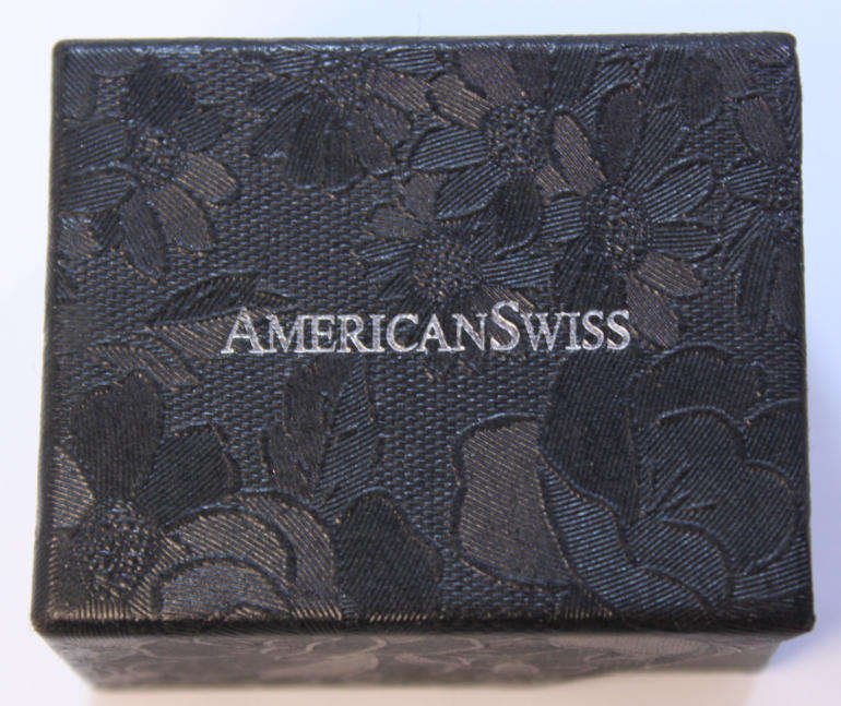 American Swiss Certified CR White Sapphire and Sterling Silver Ring