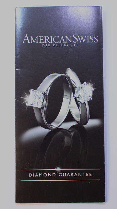 American Swiss Certified CR White Sapphire and Sterling Silver Ring