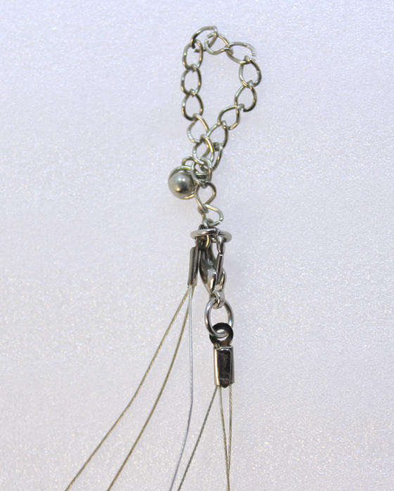 3 Layered Blue Coloured Beaded Necklace