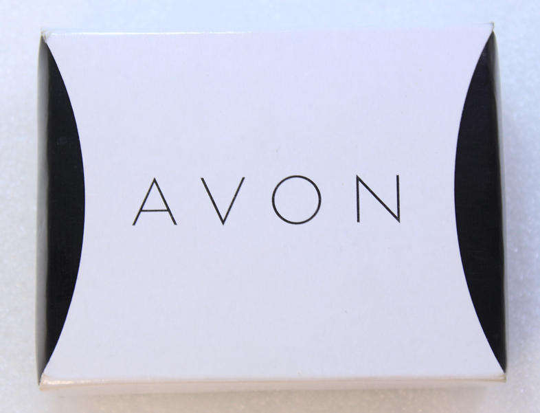 Black and Gold Pendant Necklace with Heart Shaped Pendant by Avon
