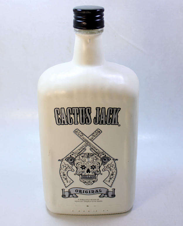 Vintage 750ml Cactus Jack Mexican Tequila Bottle for Display (Empty)