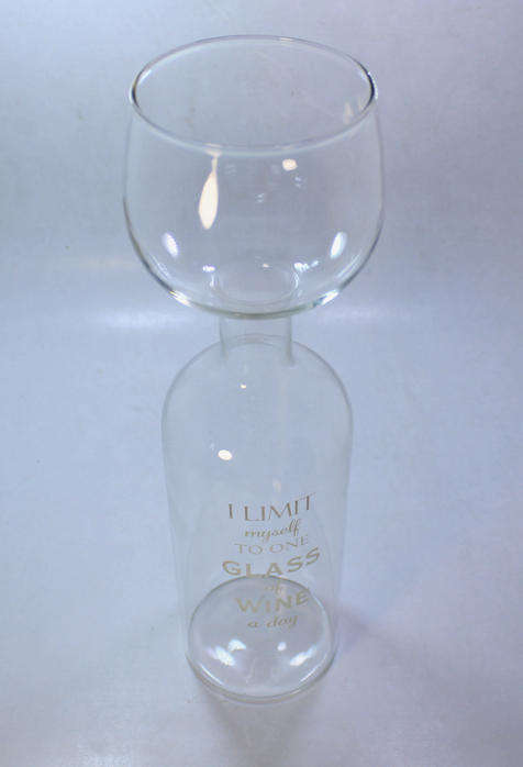 One Glass of Wine A Day Glass Bottle in Original Box