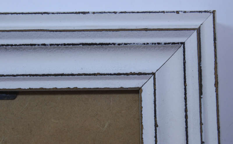 Three Various Sized White Photo Frames With Stands