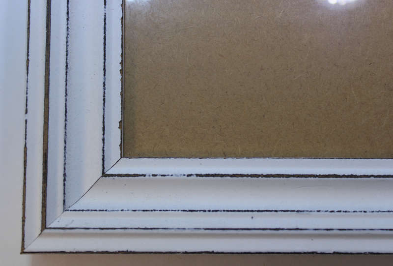 Three Various Sized White Photo Frames With Stands