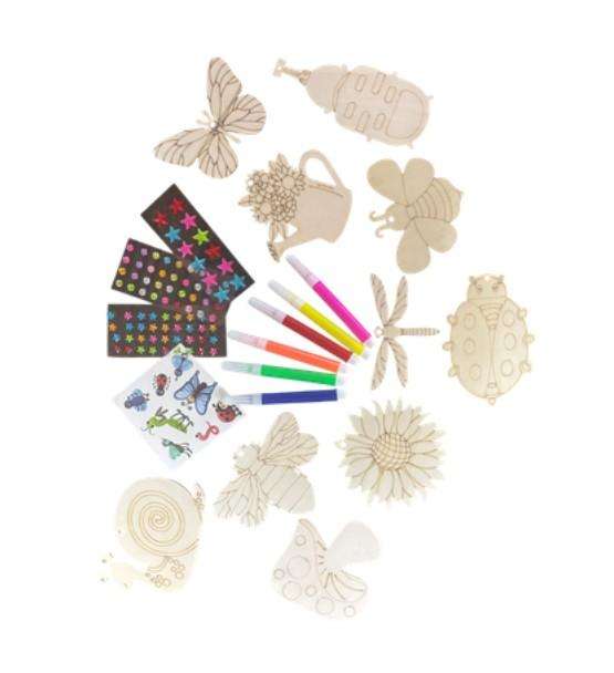 Paint your own - Butterfly garden - 10 creations craft set for kids