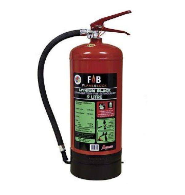 FlameBlock Lithium Battery Fire Extinguisher 9 Litre