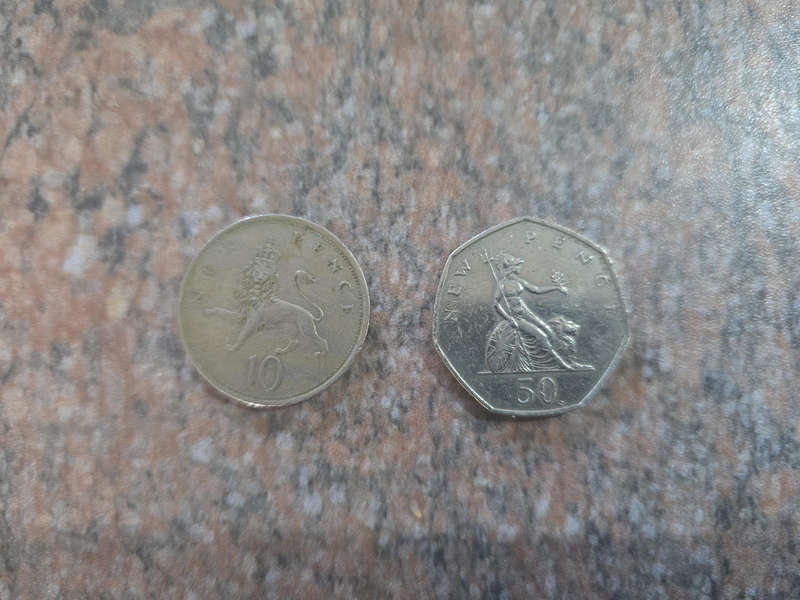 New pence coins