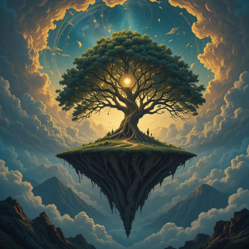 Golden Hour Grove -Beyond Time and Gravity