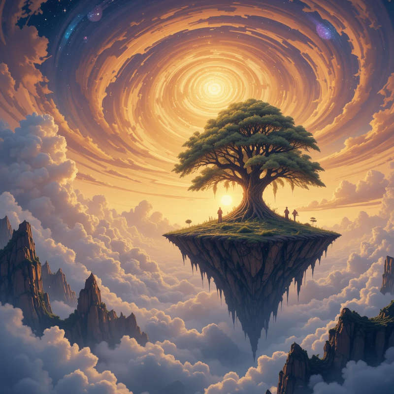 Golden Hour Grove -Beyond Time and Gravity