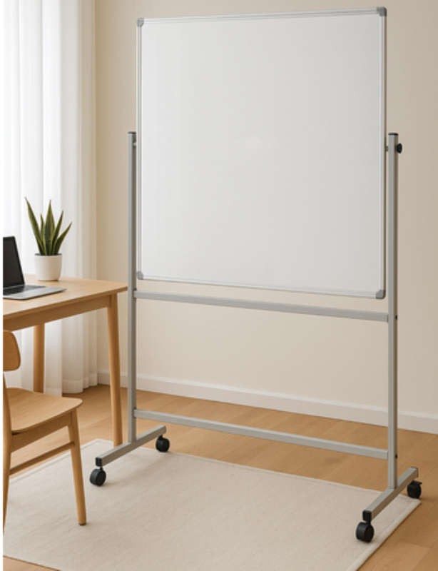 Magnetic Mobile Whiteboard with Stand (100 cm x 150 cm)