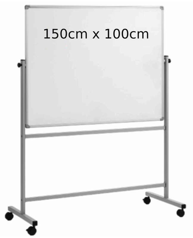 Magnetic Mobile Whiteboard with Stand (100 cm x 150 cm)