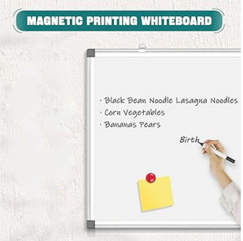 90cm x 120cm Magnetic Whiteboard Dry Erase White Board
