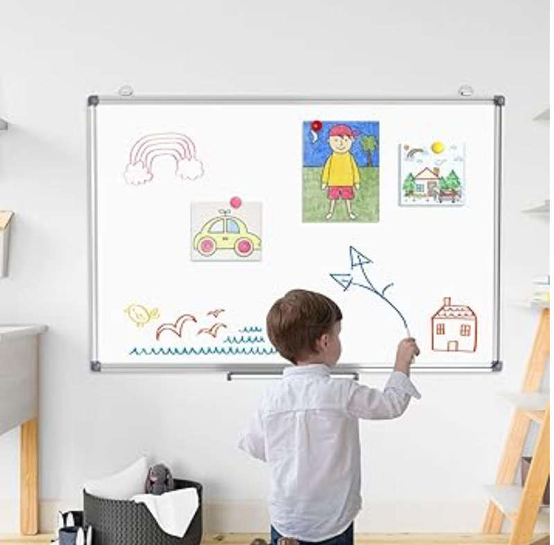 90cm x 120cm Magnetic Whiteboard Dry Erase White Board