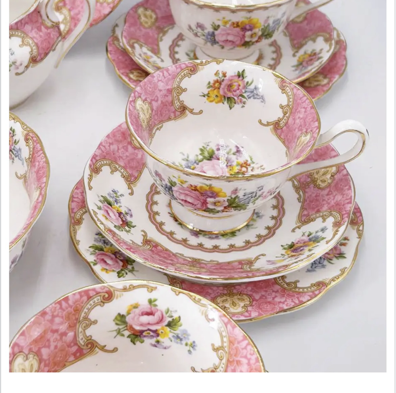 Royal Albert Lady Carlyle Pattern Tea Set