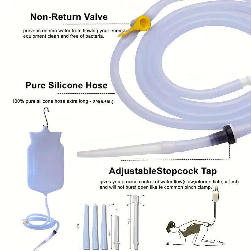 Healing Enema Kit | Medical Grade Silicone | 2 Litre