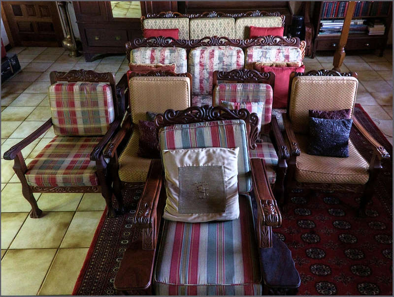 Lounge set Imbuia Ball and Claw 11 seater