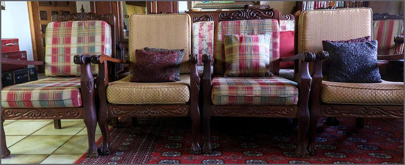 Lounge set Imbuia Ball and Claw 11 seater