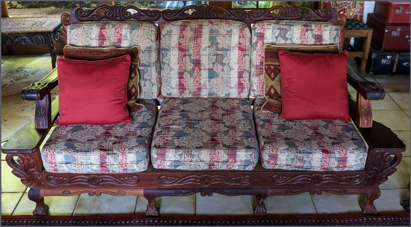 Lounge set Imbuia Ball and Claw 11 seater