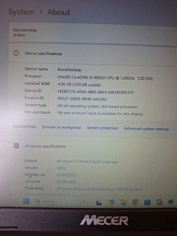 Mecer Notebook
